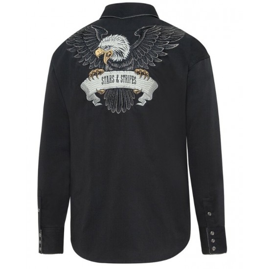 STARS & STRIPES - Chemise Black Eagle