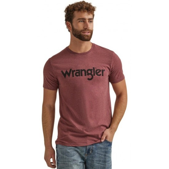 Wrangler® - T-Shirt Kabel Logo Burgundy