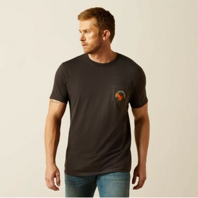 ARIAT - T-shirt Eagle Large - Vintage Black 