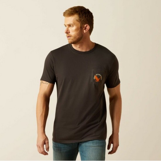 ARIAT - T-shirt Eagle Large - Vintage Black 