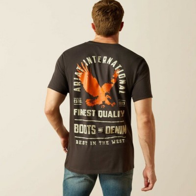 ARIAT - T-shirt Eagle Large - Vintage Black 