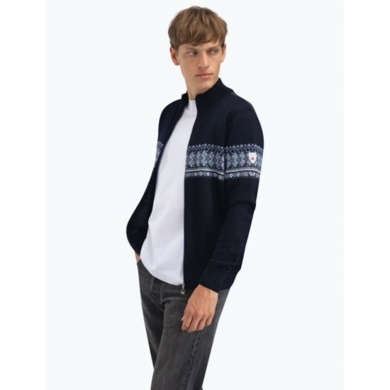 Dale of Norway - Chandail à fermeture éclair HOVDEN pour homme - Marine