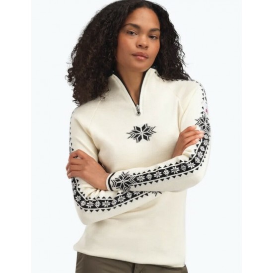 Dale of Norway - Chandail femme GEILO - Blanc Cassé Noir