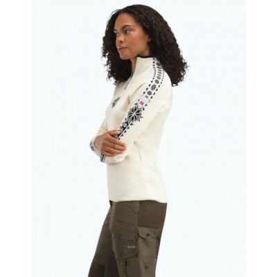 Dale of Norway - Chandail femme GEILO - Blanc Cassé Noir