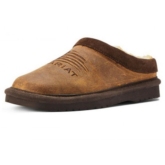  ARIAT - Pantoufles homme Patriot - Dusty Brown