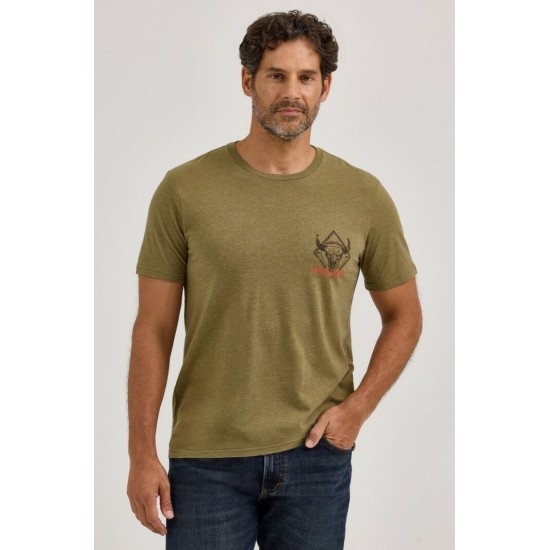 Wrangler® - T-Shirt Back Graphic - Burnt Olive