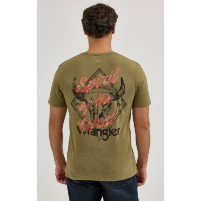 Wrangler® - T-Shirt Back Graphic - Burnt Olive