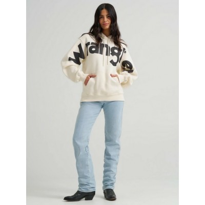 Wrangler® - Bold Logo Hoodie - Blanc