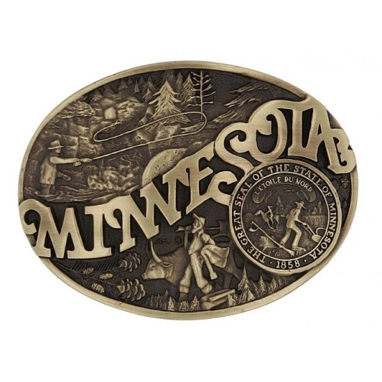 MONTANA SILVERSMITH - Boucle de ceinture Minnesota State