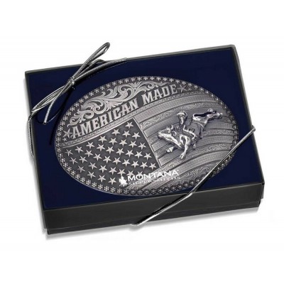 MONTANA SILVERSMITH - Boucle de ceinture American Made Tradition Bull Rider