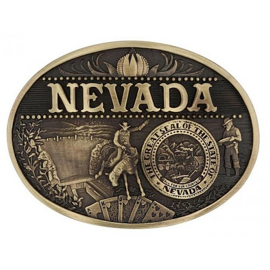 MONTANA SILVERSMITH - Boucle de ceinture Nevada State Heritage