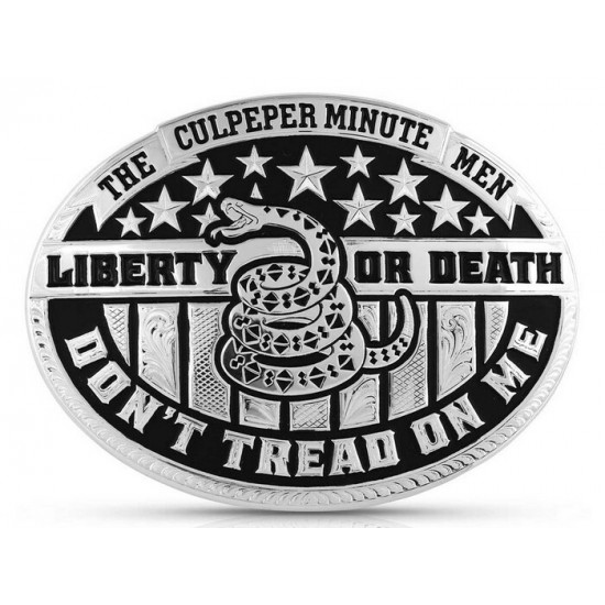 MONTANA SILVERSMITH - Boucle de ceinture Dont Tread on Me Silver