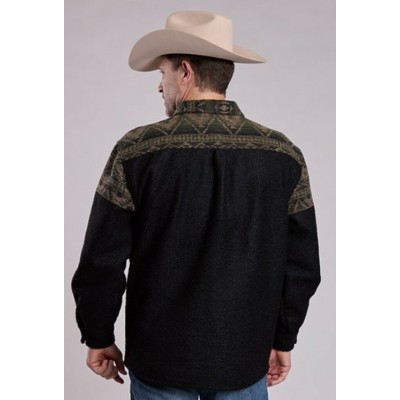 ROPER - Chemise à Motifs Aztèques Noir pour Homme