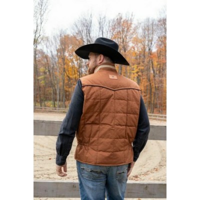 SHACK STORY - Veste Bouffante Sans Manche - Cognac