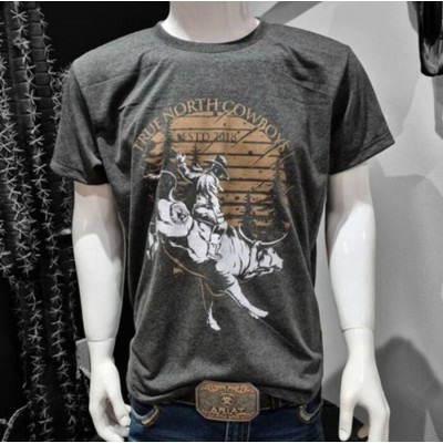 SHACK STORY - T-Shirt Bullrider Gris