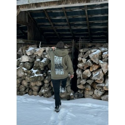 SHACK STORY - Hoodie 3 Horses - Vert