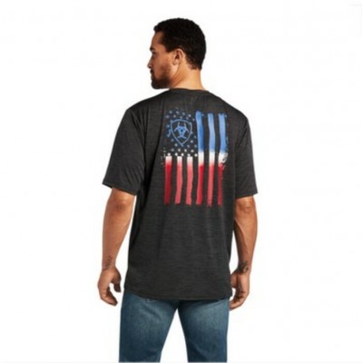 ARIAT - T-Shirt Charger Vertical Flag 