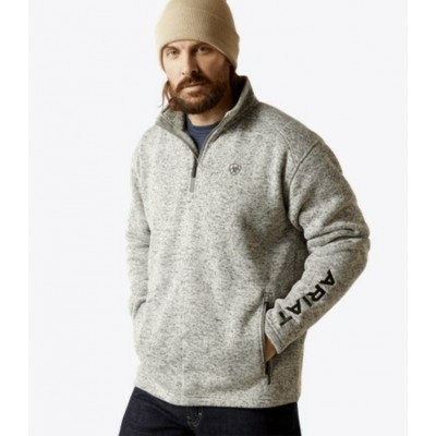 ARIAT - Caldwell Logo 1/4 Zip Sweater