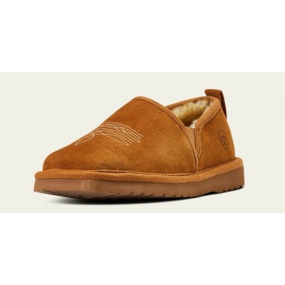 ARIAT - Pantoufles Lasso Square Toe - Chestnut