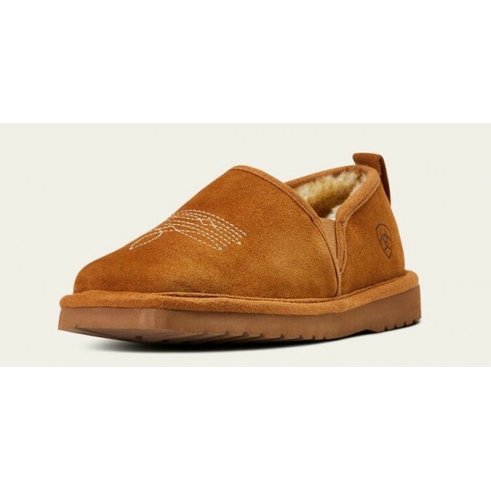 ARIAT - Pantoufles Lasso Square Toe - Chestnut