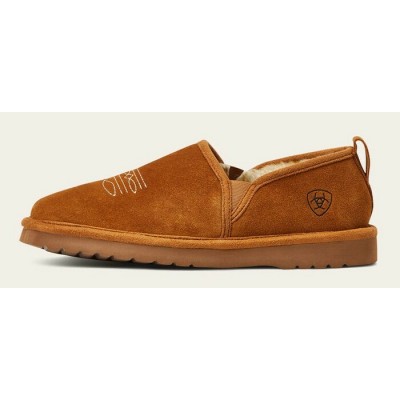 ARIAT - Pantoufles Lasso Square Toe - Chestnut