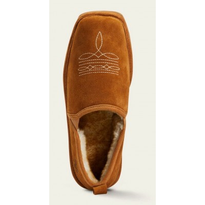 ARIAT - Pantoufles Lasso Square Toe - Chestnut
