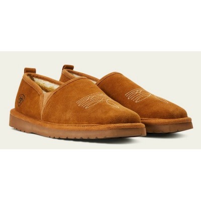 ARIAT - Pantoufles Lasso Square Toe - Chestnut