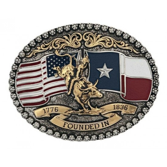 MONTANA SILVERSMITH - Boucle de ceinture Texas 1836