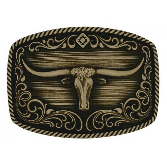 MONTANA SILVERSMITH - Boucle de ceinture Longhorn Legend Heritage