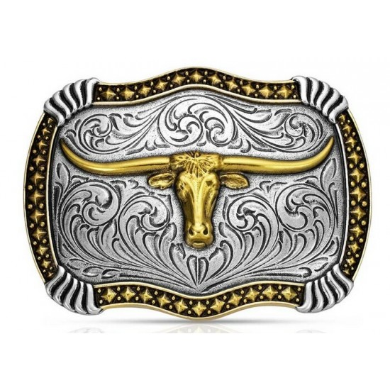 MONTANA SILVERSMITH - Boucle de ceinture Longhorn Legacy