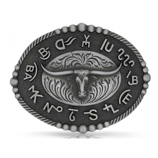 MONTANA SILVERSMITH - Boucle de ceinture Branded Legacy Longhorn