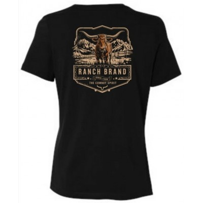 RANCH BRAND - T-Shirt Femme Wild Steer Noir