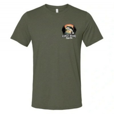 RANCH BRAND - T-Shirt Homme Fish On 2 Army