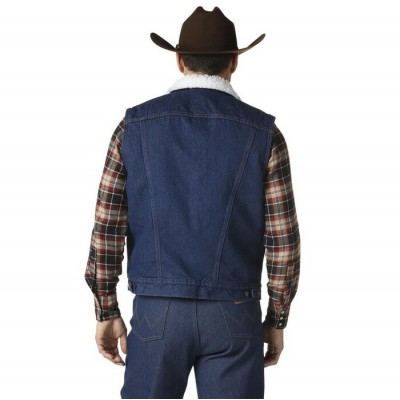 Wrangler® - Veste en denim doublé sherpa - Homme