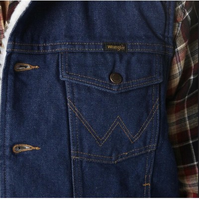 Wrangler® - Veste en denim doublé sherpa - Homme