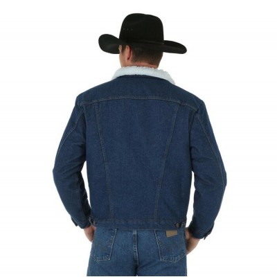 Wrangler® - Veste en denim doublé sherpa - Homme