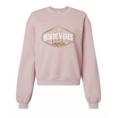 HORSE VIBES - Crewneck Desert - Rose