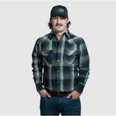 MWG - Chemise Flannel Snap - Olive