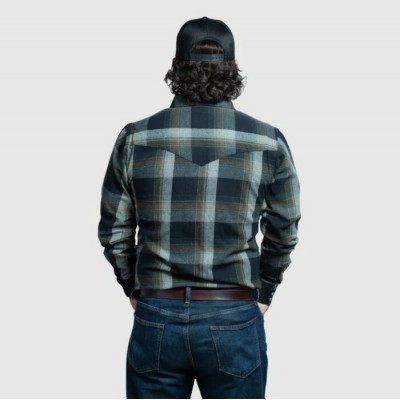 MWG - Chemise Flannel Snap - Olive