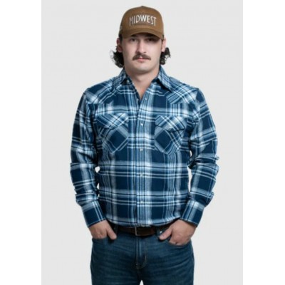 MWG - Chemise Flannel Snap - Navy