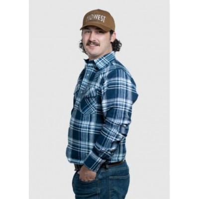 MWG - Chemise Flannel Snap - Navy