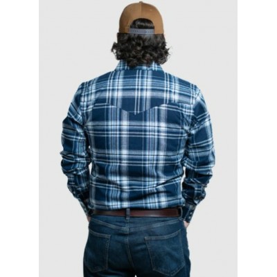 MWG - Chemise Flannel Snap - Navy