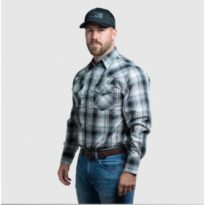 MWG - Chemise Snap - Noir & Orange