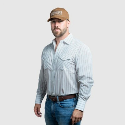 MWG - Chemise Stripe - Blanche