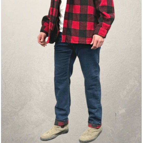 MWG - Jean Stretch Doublé en Flanelle - Stone Wash 