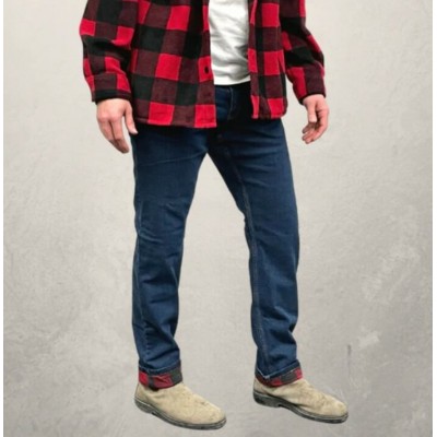 MWG - Jean Stretch Doublé en Flanelle - Stone Wash 