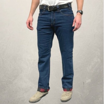 MWG - Jean Stretch Doublé en Flanelle - Stone Wash 
