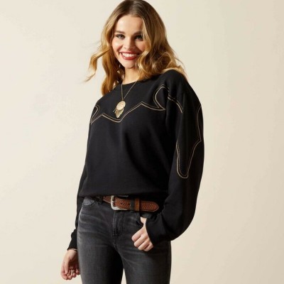ARIAT - Sweatshirt Hickory - Noir