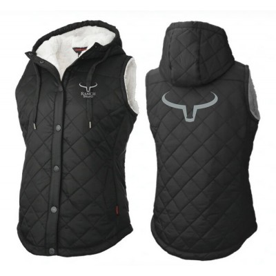 RANCH BRAND - Veste Matelassée à Doublure Sherpa Femme - Noir