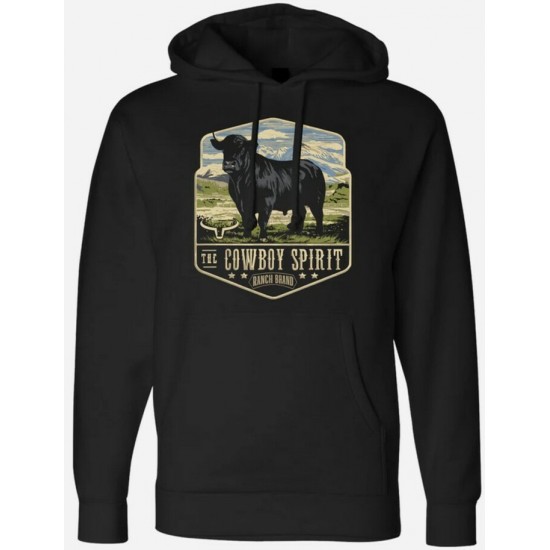 RANCH BRAND - Hoodie Unisexe Steer 2 - Noir